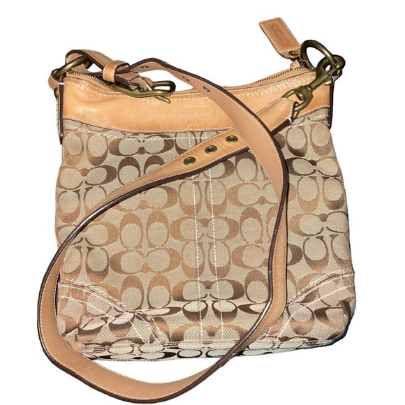 COACH SIGNATURE MONOGRAM FRONT POCKET CROSSBODY SHOULDER BAG - Picture 2 of 16